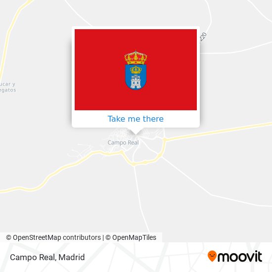 Campo Real map