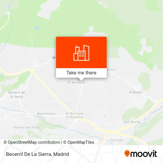 Becerril De La Sierra map