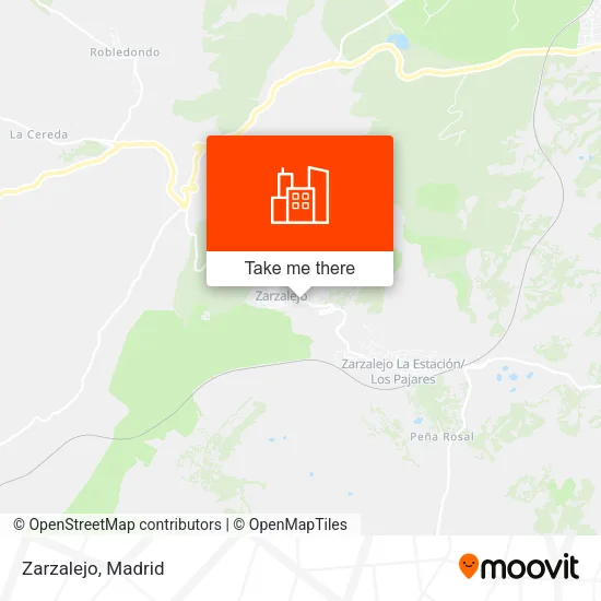 Zarzalejo map