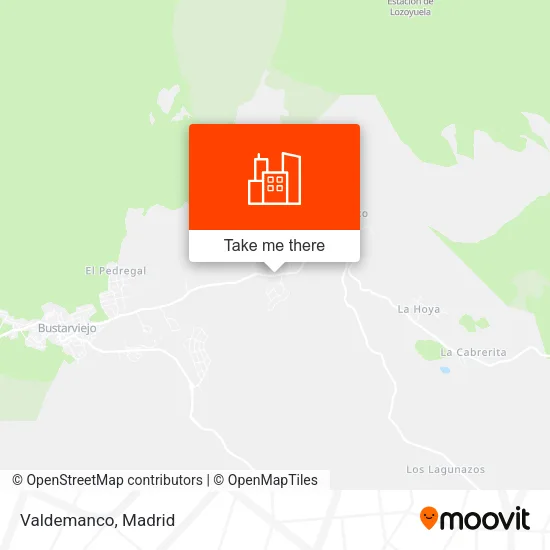 Valdemanco map