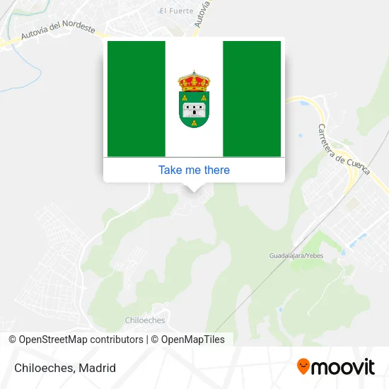Chiloeches map