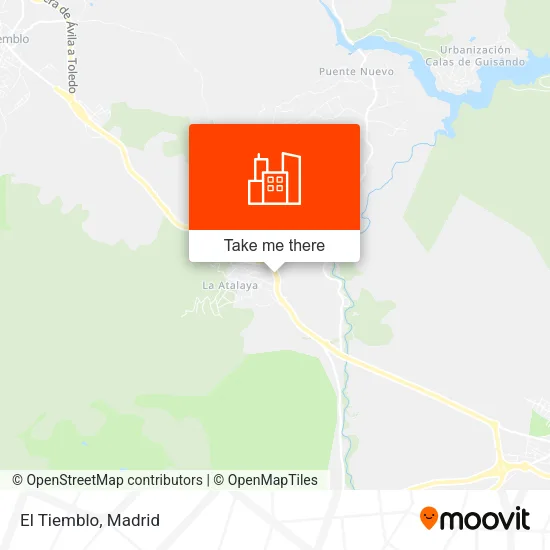 El Tiemblo map