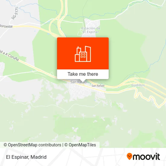 El Espinar map