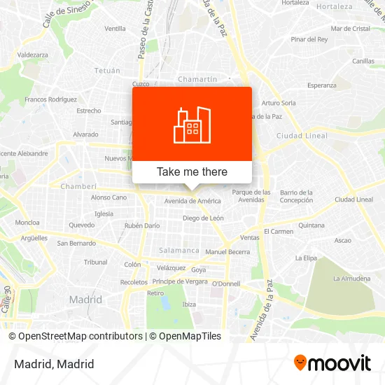 Madrid map