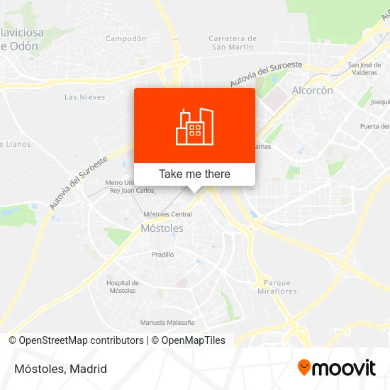 Móstoles map