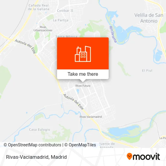 Rivas-Vaciamadrid map