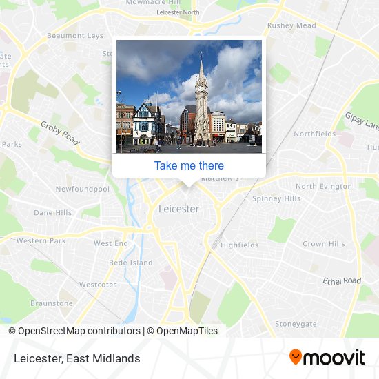Leicester map