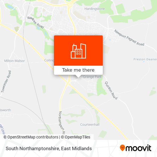 South Northamptonshire map