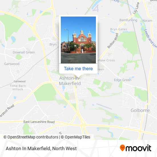 Ashton In Makerfield map