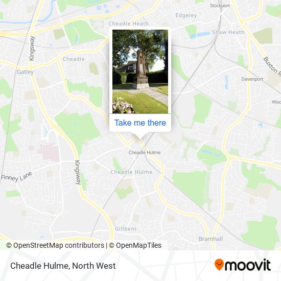 Cheadle Hulme map