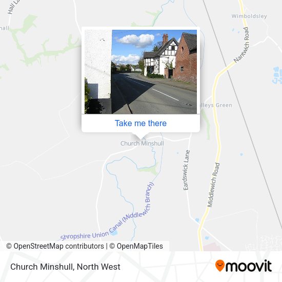 Church Minshull map