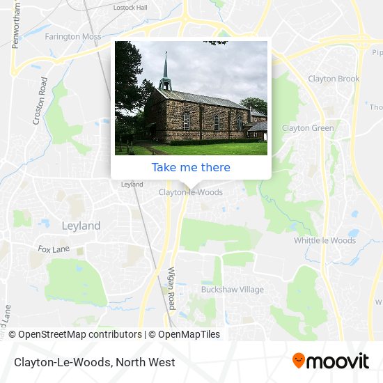 Clayton-Le-Woods map