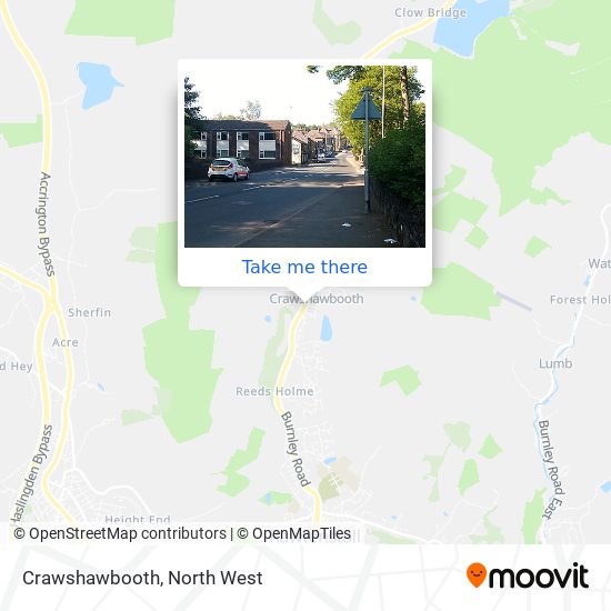 Crawshawbooth map