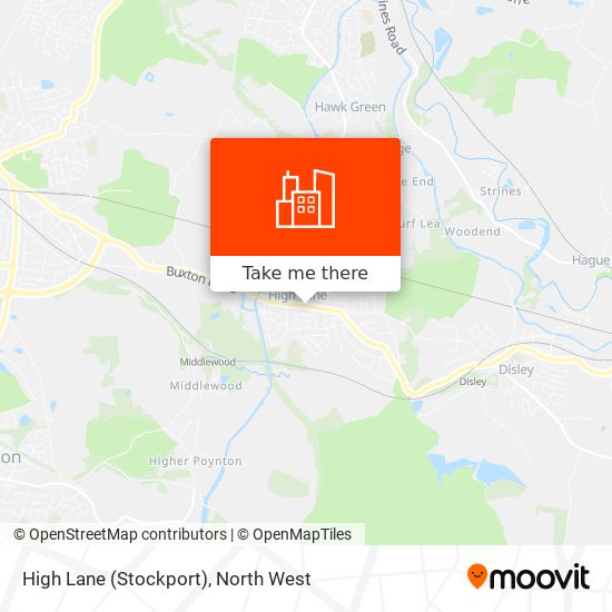 High Lane (Stockport) map