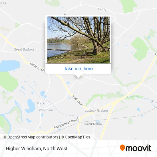 Higher Wincham map
