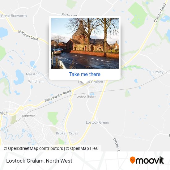 Lostock Gralam map