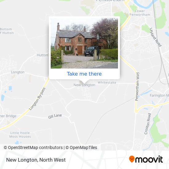 New Longton map