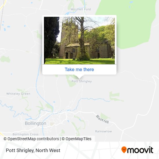 Pott Shrigley map