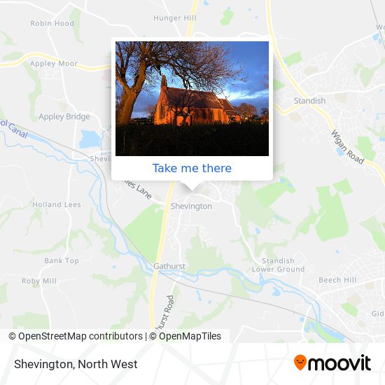 Shevington map
