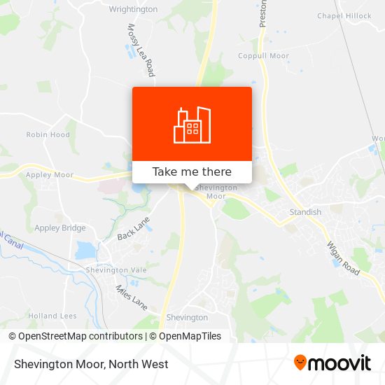 Shevington Moor map