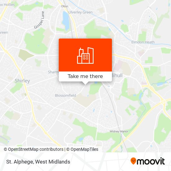 St. Alphege map