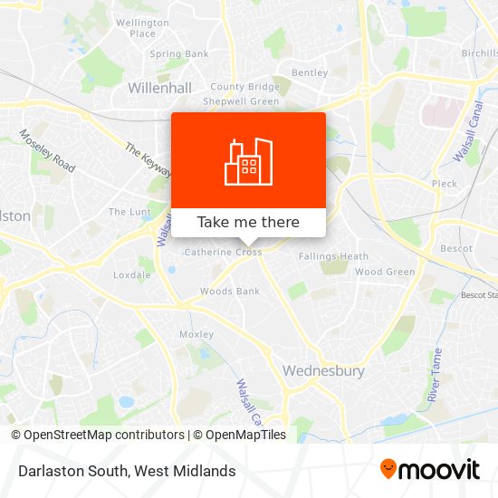 Darlaston South map