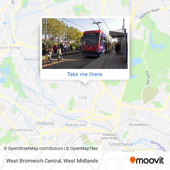 West Bromwich Central map
