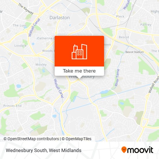 Wednesbury South map