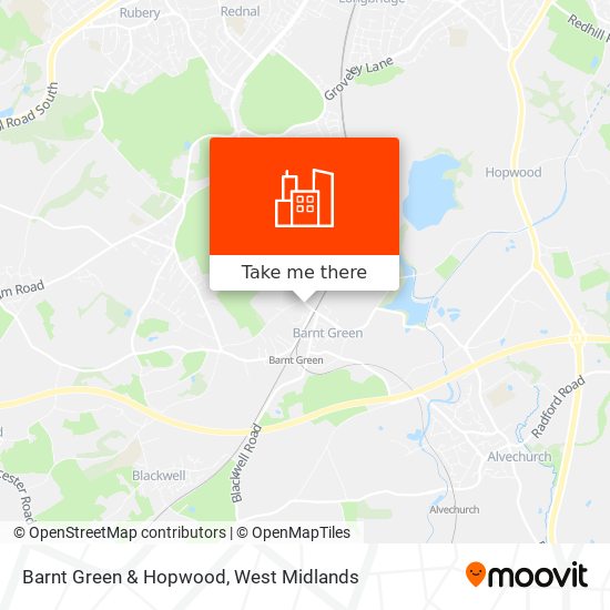 Barnt Green & Hopwood map