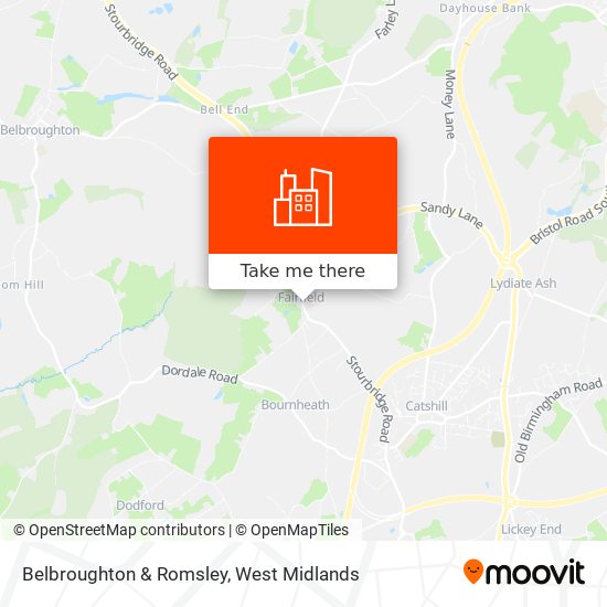 Belbroughton & Romsley map