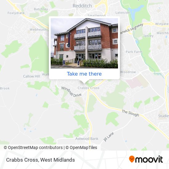 Crabbs Cross map