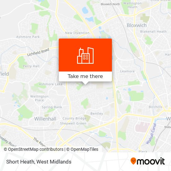Short Heath map