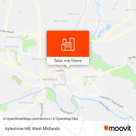 Aylestone Hill map