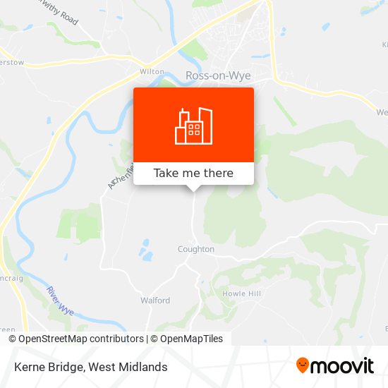 Kerne Bridge map