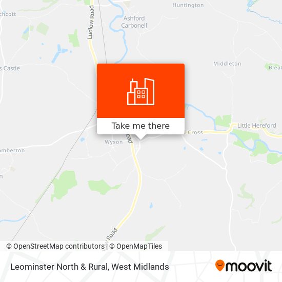 Leominster North & Rural map