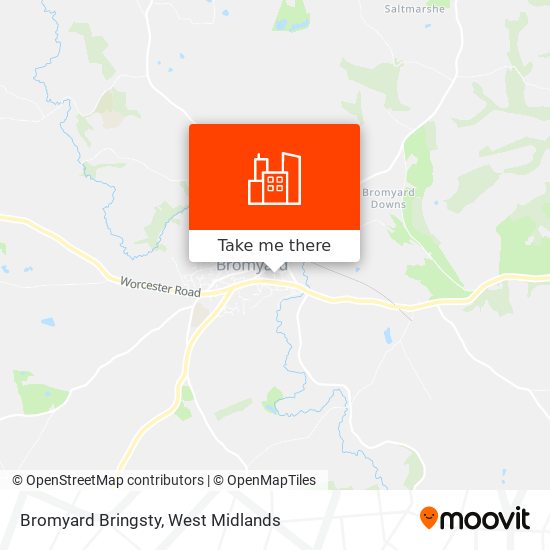 Bromyard Bringsty map