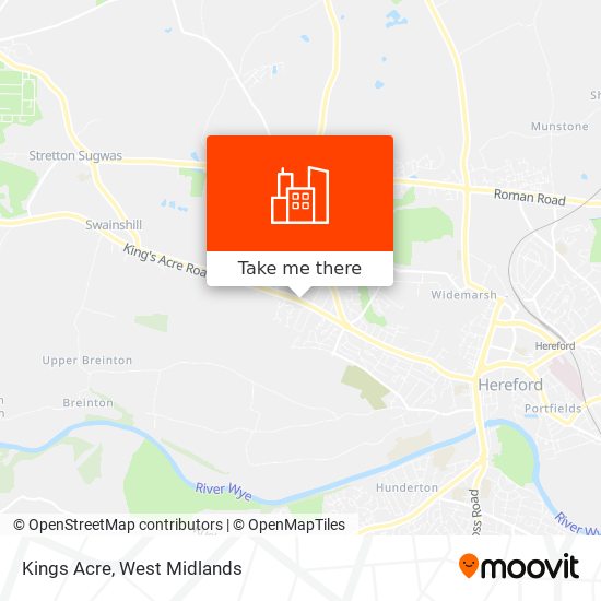 Kings Acre map