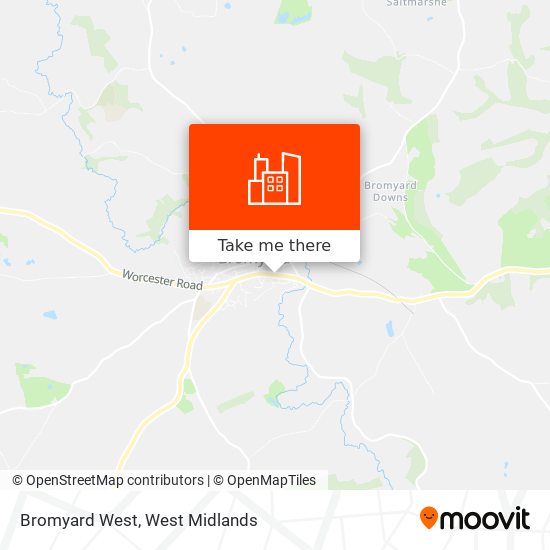 Bromyard West map