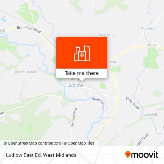 Ludlow East Ed map