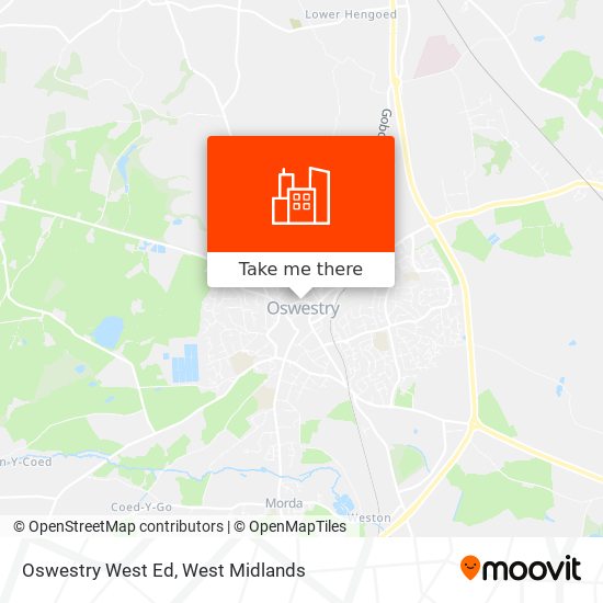 Oswestry West Ed map