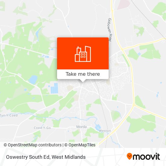 Oswestry South Ed map