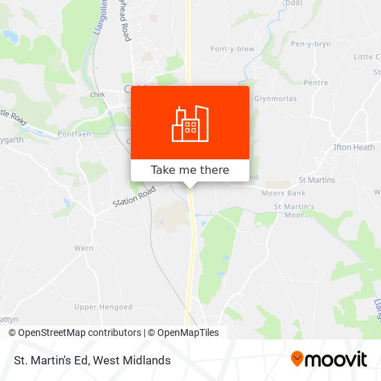 St. Martin's Ed map