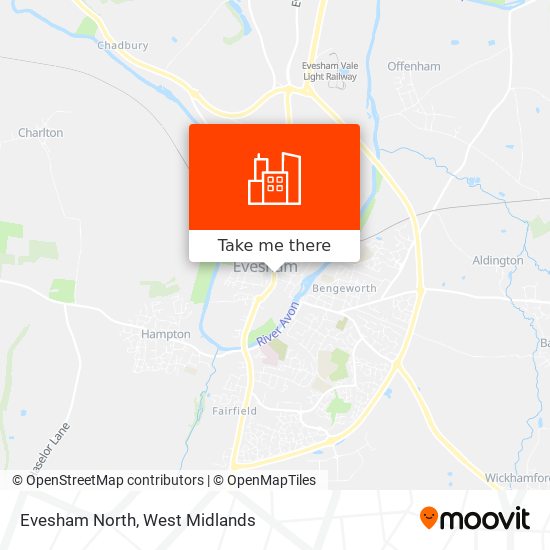 Evesham North map