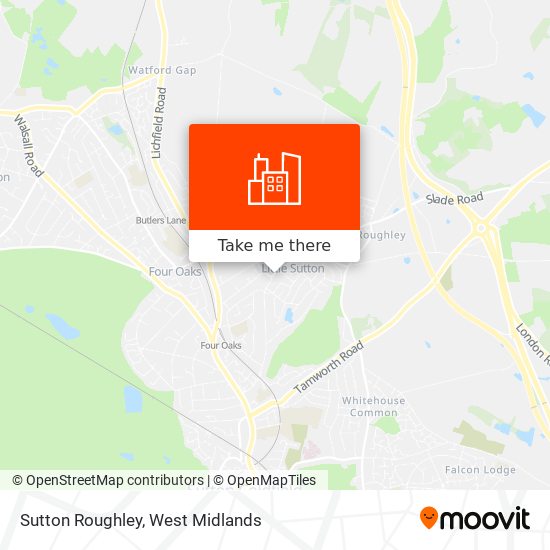 Sutton Roughley map