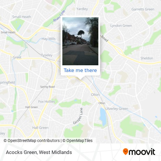 Acocks Green map