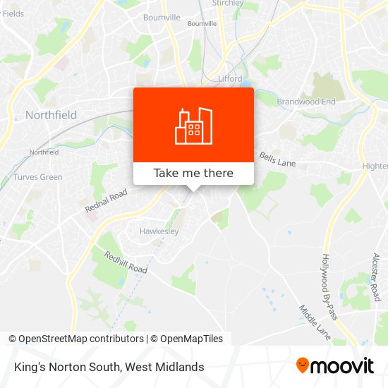 King's Norton South map