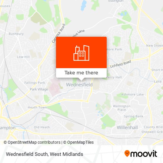 Wednesfield South map