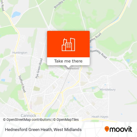 Hednesford Green Heath map