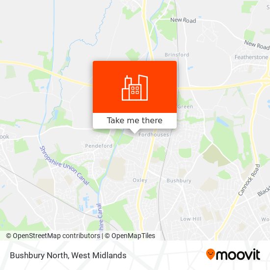 Bushbury North map