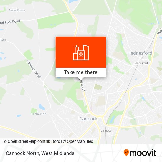 Cannock North map